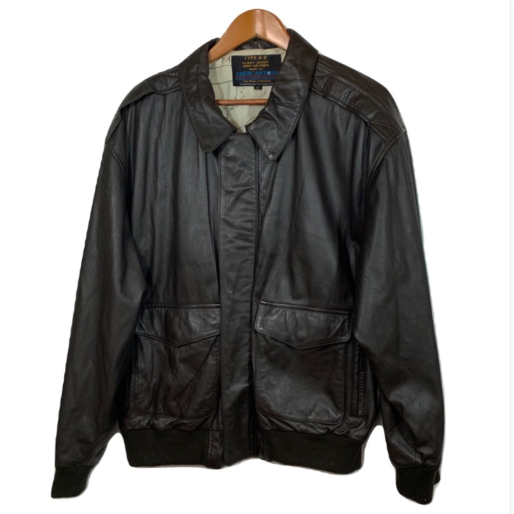 SALE American Born Type A-2 Leather Flight Jacket